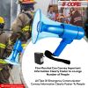 5 CORE 40W Waterproof Megaphone Bullhorn Flashlight PRO Fire Army Grade - Battery + LED Light + Adj Volume + Siren Handheld Lightweight for Water Spor