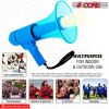 5 CORE 40W Waterproof Megaphone Bullhorn Flashlight PRO Fire Army Grade - Battery + LED Light + Adj Volume + Siren Handheld Lightweight for Water Spor