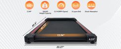 NEW Walking Pad Under Desk Treadmill for Home Office -2.5HP Walking Treadmill With Incline Bluetooth Speaker 0.5-4MPH 265LBS Capacity Treadmill for Wa