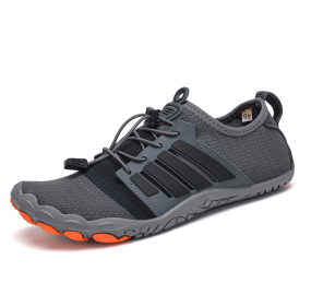 New couple fitness sneakers beach swimming shoes multifunctional outdoor shoes (Color: Dark Grey, size: 37)