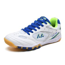 New Training Tennis Shoes Men Women Size 36-45 Black Blue Breathable Badminton Shoes Couples Light Weight Tennis Sneakers (Color: White, size: 37)