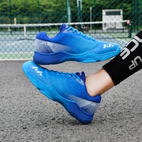 QUAOAR New Popular Style Profession Men Women Tennis Shoes Outdoor Jogging Sneakers Tennis Training Shoes Comfortable Soft (Color: Blue, size: 45)