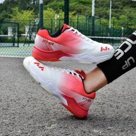 QUAOAR New Popular Style Profession Men Women Tennis Shoes Outdoor Jogging Sneakers Tennis Training Shoes Comfortable Soft (Color: Red, size: 41)