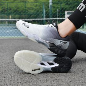 QUAOAR New Popular Style Profession Men Women Tennis Shoes Outdoor Jogging Sneakers Tennis Training Shoes Comfortable Soft (Color: Black, size: 41)