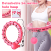 Smart Weighted For Adults Weight Loss, Weighted Fitness Hoops For Weight Loss Equipment, Infinity Hoop Plus Size Detachable 24 Knots, Abdomen Fitness,