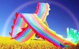 Lightweight Dragon Poi with 3D Dragon Head & Swing Rope Combo for Kids and Beginners, Flowy Dragon Ribbon Streamer Outdoor Fitness Golden Dragon Stage