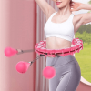 Smart Weighted For Adults Weight Loss, Weighted Fitness Hoops For Weight Loss Equipment, Infinity Hoop Plus Size Detachable 24 Knots, Abdomen Fitness,