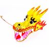 Lightweight Dragon Poi with 3D Dragon Head & Swing Rope Combo for Kids and Beginners, Flowy Dragon Ribbon Streamer Outdoor Fitness Golden Dragon Stage