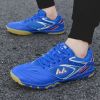 New Training Tennis Shoes Men Women Size 36-45 Black Blue Breathable Badminton Shoes Couples Light Weight Tennis Sneakers